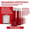 BAYERTAL® Fliesenbohrer Set 5tlg. 5, 6, 8, 10, 12 mm,