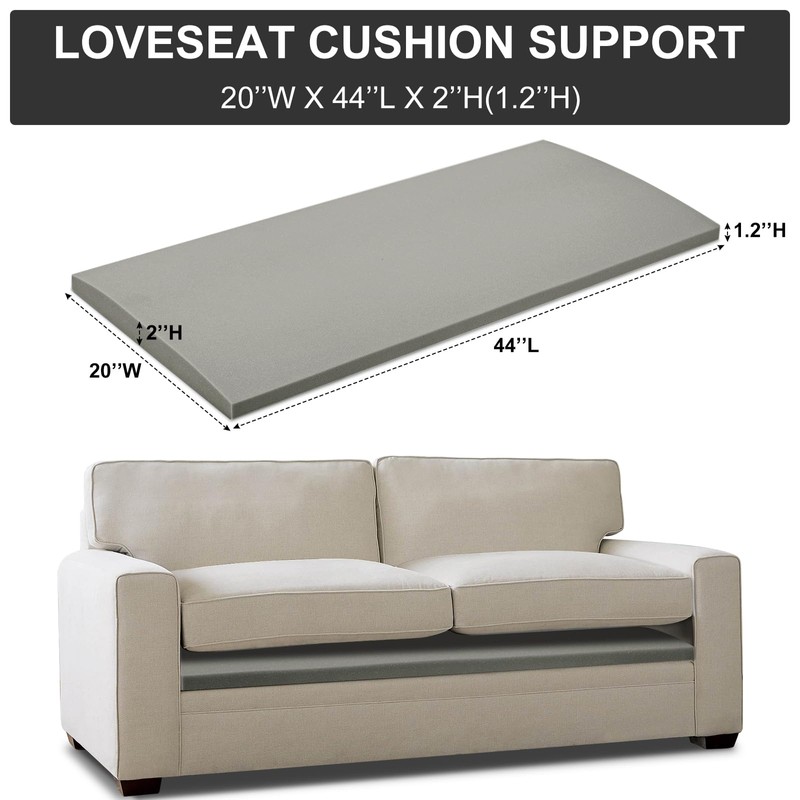 HAVARGO Couch Cushion Support for Loveseat Sofa High Density Foam