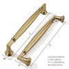 khtumeware 5 Pack 6 Inch(152mm) Champagne Bronze Cabinet Pulls Heavy