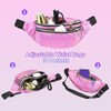 Bum Bag Metallic Waist Bag Fashionable, purple, NO