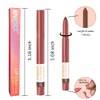 evpct Dark Brown Lip Liner Crayon Pencils Set for Women,