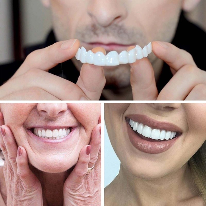 2PCS False Teeth - Unisex Snap-On Veneer - False Tooth