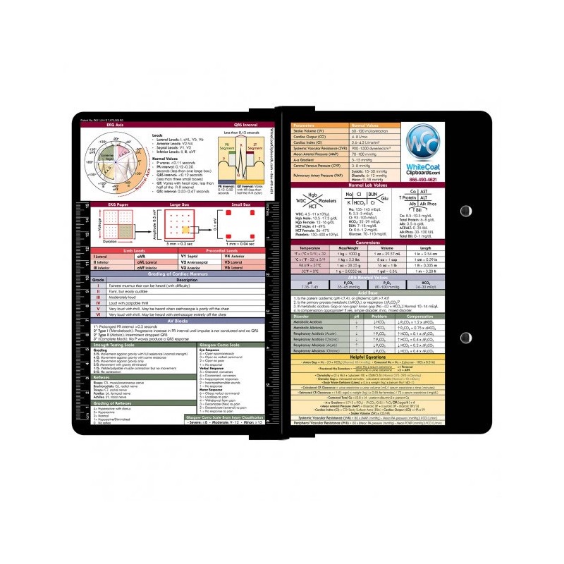 WhiteCoat Clipboard - BLACK - Medical Edition