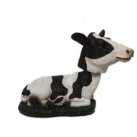 Animal Den Cow Bobblehead Figure Statue for Car Dashboard Holstein
