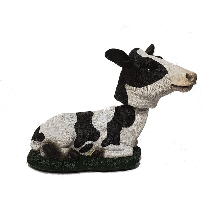 Animal Den Cow Bobblehead Figure Statue for Car Dashboard Holstein