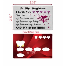 Viayen Boyfriend Cards for Men- Boyfriend Father's Day Birthday Anniversary Just Because Gift- Christmas Xmas
