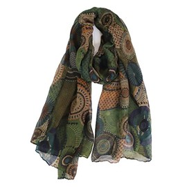 Van Der Rich ® - Scarves Scarf Plain or Floral Pattern - Women, 1-Khaki