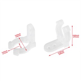 HJGarden 20PCS LED Rope Light Clips Holder Screws for Hanging Christmas Light Outdoor Wedding Patio LED Light Wall Mount