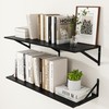 Heimlove Black Deep Floating Shelves for Wall, 36W x 12D