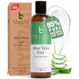 Gel de aloe vera: planta de aloe vera para loción después del sol, gel de aloe vera puro para el cuidado de la piel, el gel de aloe es mejor para el cuidado de la cara, el cabello y la piel calmante
