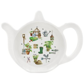 The Leonardo Collection Green Fingers Gardening Design - Melamine Teabag Tidy