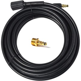 YUET 5M 16Ft High Pressure Washer Replacement Hose for Karcher K Series Washers K2, K3, K4, K5, K7,Click Bayonet to M22-14mm Thread for Kärcher with Screw Thread Outlet Only