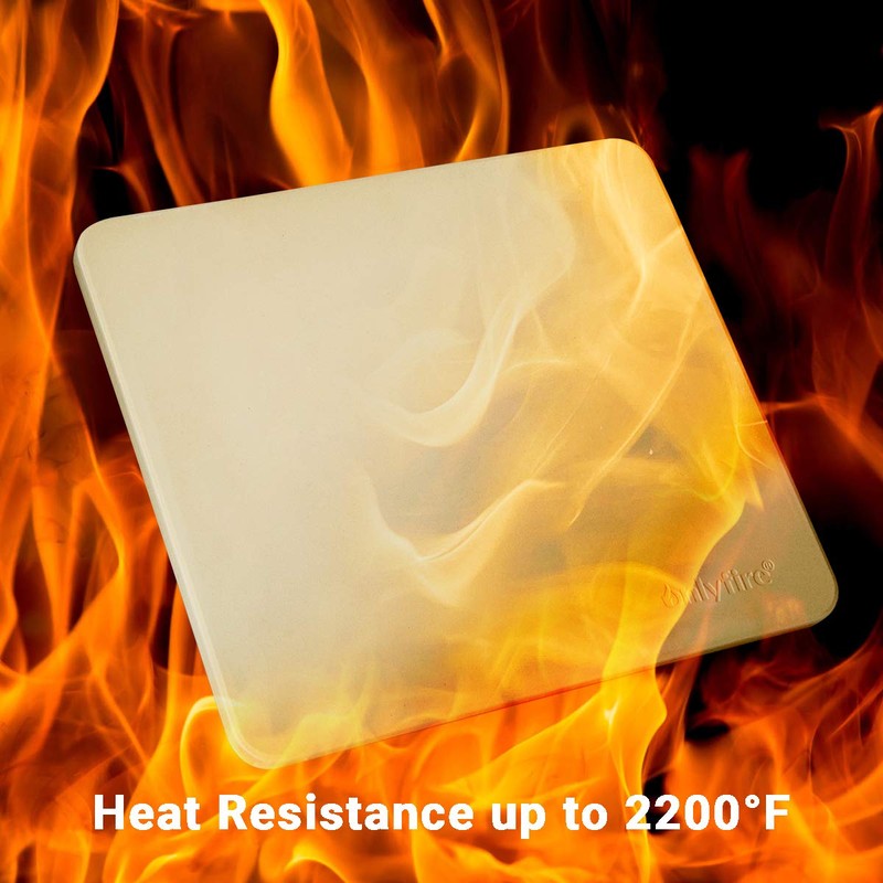 Onlyfire Pizza Stone for Oven BBQ and Grill, Thermal Shock