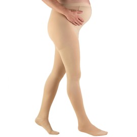 Truform 20-30 Mmhg Maternity Compression Pantyhose, Tummy Support For Pregnant Bumps Beige, Pack of 1