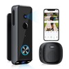 Doorbell Camera Wireless ,2K HD Dual Cameras &Head-to-Toe View ,Battery
