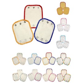 Universal Body Extensions Organic Cotton Pack of 3 (Natural, Red/Yellow/Blue)