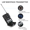 MicrocKing UHF Wireless Microphone System Cordless Lapel/Headset/Lavalier Mic(4 Bodypacks), Fixed