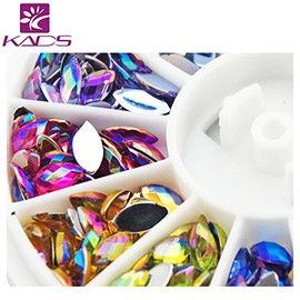 KADS AB 120PCS Nail Art Rhinestones Glitters Acrylic Tips Manicure Decoration for Nail Rhinestones