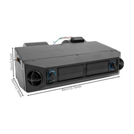 Universal Underdash AC Evaporator 12v A/C Heating Cooling Unit with 4 Vents 3 Speed Electrical Thermostat Evaporator Unit Heating and Cooling Evaporator for Car Truck