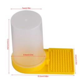 HAOHIZE Plastic Bee Feeder, Beehive Drinking Bowl Bee Keeping Equipment Beehive Beekeeping Water Dispenser Bee Drinking Honey Beehive Entrance Feeder Beekeeper Tools