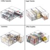 SUMNACON 3 Pack Acrylic Tea Bag Drawer Organizer, Clear Stackable