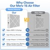 20x25x5 MERV 16 Air Filter Compatible with Lennox HCC20-28 HVAC