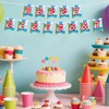 2pcs Cartoon Birthday Banners, Pre-Strung Happy Birthday Fishtail Flag Banner