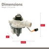 Parts Master Replacement for GE/Hotpoint Washing Machine Drain Pump -