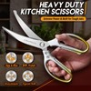 TIJERAS Kitchen Scissors Set Gold - Stainless Steel Kitchen Shear,