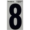 Hillman 844104 5-1/4" Black and Silver Reflective Poly-Film Adhesive Number