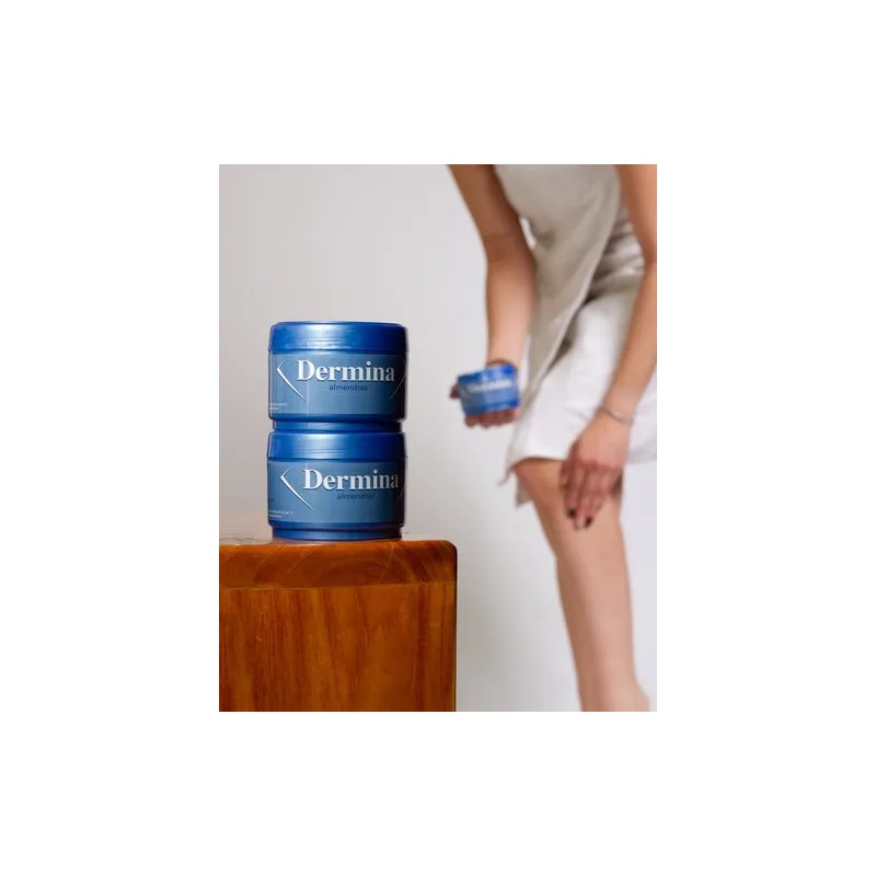 4 Piezas De Crema Hidratante Dermina Almendras 230 Ml