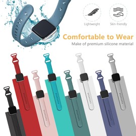 Compatible with Trendia Smart Watches Bands, Quick Release Silicone Sport Strap Replacement Watchband with Woven Loop Design Compatible with Trendia 1.83" TG09 Smart Watches (3 Pack-2, 22mm size band)