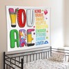 WNAGT Positive Affirmations for Kids Tapestry Wall Hanging, Kids Affirmation