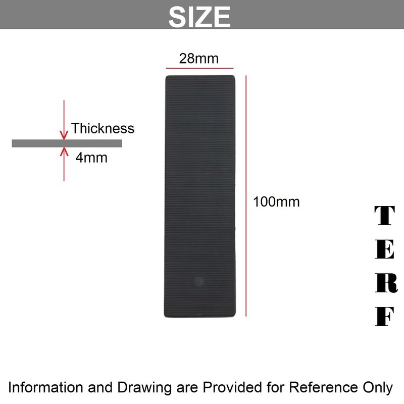 TERF® 28mm X 100mm X 4mm Thick Window Glazing Glass