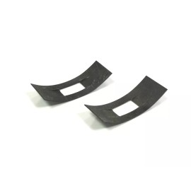 Repguy 1947 1948 Chevy Car Hood Ornament Plastic insert Clips - Pair metal Made in USA