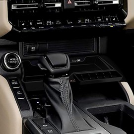 ZENGZJCX Center Console Organizer Tray Compatible with Toyota 2024 2025 Land Cruiser 1958 250 Prado Lc250 Accessories Insert Bigger Divider Slot Organizer with ABS Material ASIN