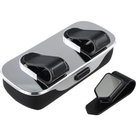 Soporte para gafas de sol de coche, organizador de clip para visera solar, soporte giratorio para almacenamiento de gafas para boletos y tarjeteros, accesorios para automóviles para todos los