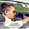 One-Ear Bluetooth Headset, Wireless Bluetooth Earbud, Hands-Free Headphones, Built-in Microphone