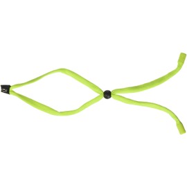 Chums Original Cotton Retainer - Unisex Eyewear Keeper for Sunglasses & Glasses - Adjustable Fit, Washable & Made in USA (Large-End, Ev Yellow),One Size,12119