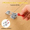 2Pcs Toggle Latch Clamp, Adjustable Latch Lock, Smoker Clamps Heavy