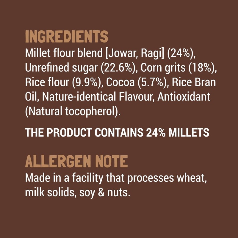 Slurrp Farm Choco Crunch Ragi Cereal | Crunchy Chocolate Breakfast