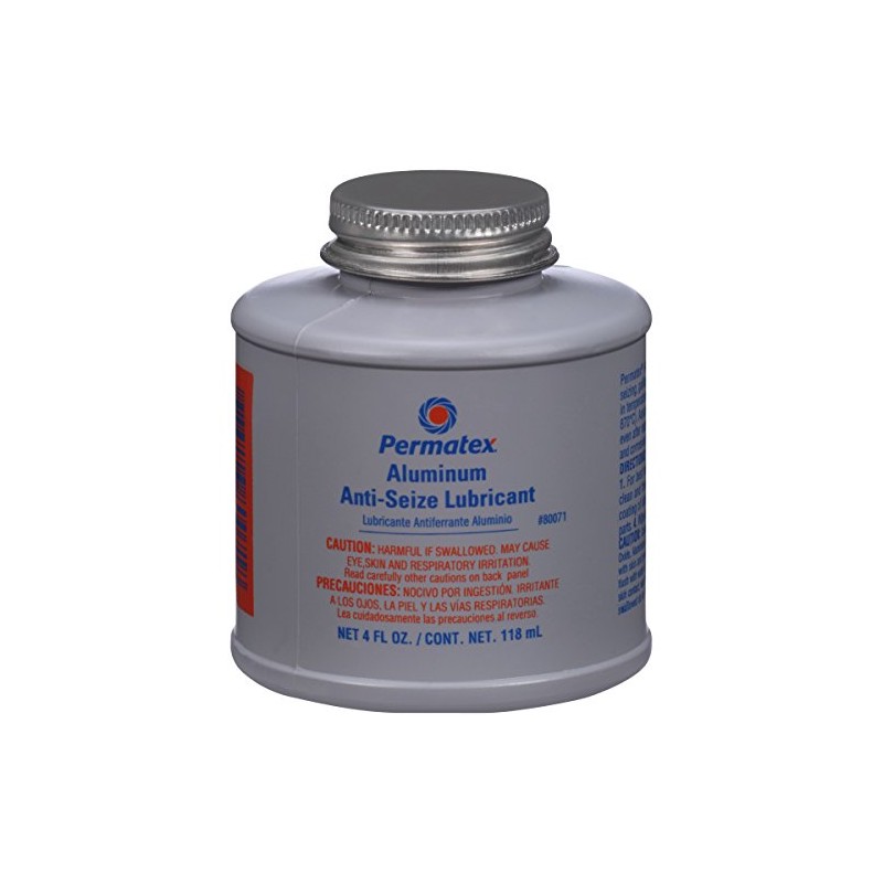 PERMTX-LOCKT Permatex 80071 Anti-Seize Lubricant with Brush Top Bottle, 4