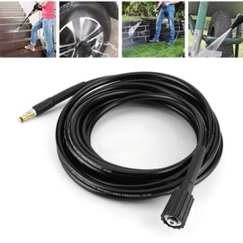 Pressure Washer Hose, 40MPa/5800PSI Car Washer Hose, High Tensile Steel Wire Braid Pressure Washer Hose with Rubber Cover, High Pressure Water Cleaning Rubber Pipe for Karcher K2