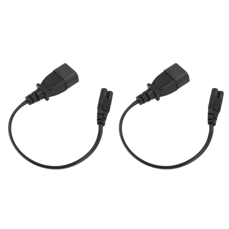 IEC320 C14 Male to IEC320 C7 Female Power Adapter Cable