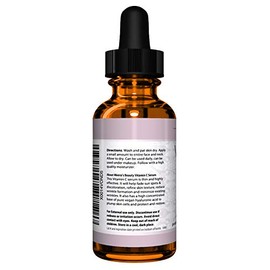 DOUBLE SIZED (2 oz) PURE VITAMIN C SERUM FOR FACE With Hyaluronic Acid - Anti Wrinkle, Anti Aging, Dark Circles, Age Spots, Vitamin C, Pore Cleanser, 
