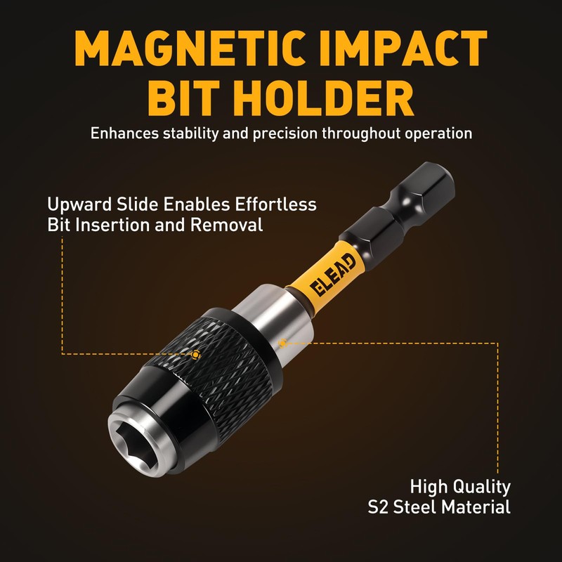 6-Piece Phillips Bit #2 Impact, 2 Inch Magnetic Phillips Head