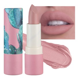 Pale Pink Lipstick,Matte,Smooth,Waterproof,Highly Pigmented Lipsticks（04#Pale Pink）