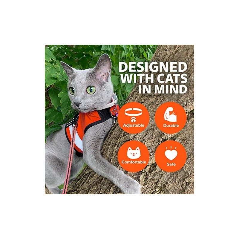 Kitty Holster - Arnés reflectante para gatos - Chaleco de