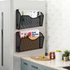 KZWKRG Magnetic File Holder, Magnetic File Folder Holder, No Drilling