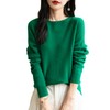 Chanyarn Women's Cashmere Long Sleeve Sweater Crewneck 2025 Fall Winter